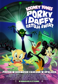 Plakat filmu Looney Tunes: Porky i Daffy ratują świat